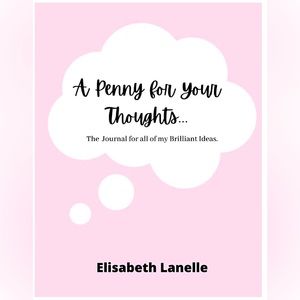 Paperback Journal “A Penny for your Thoughts…” Pink, 200 Blank Lined Pages.